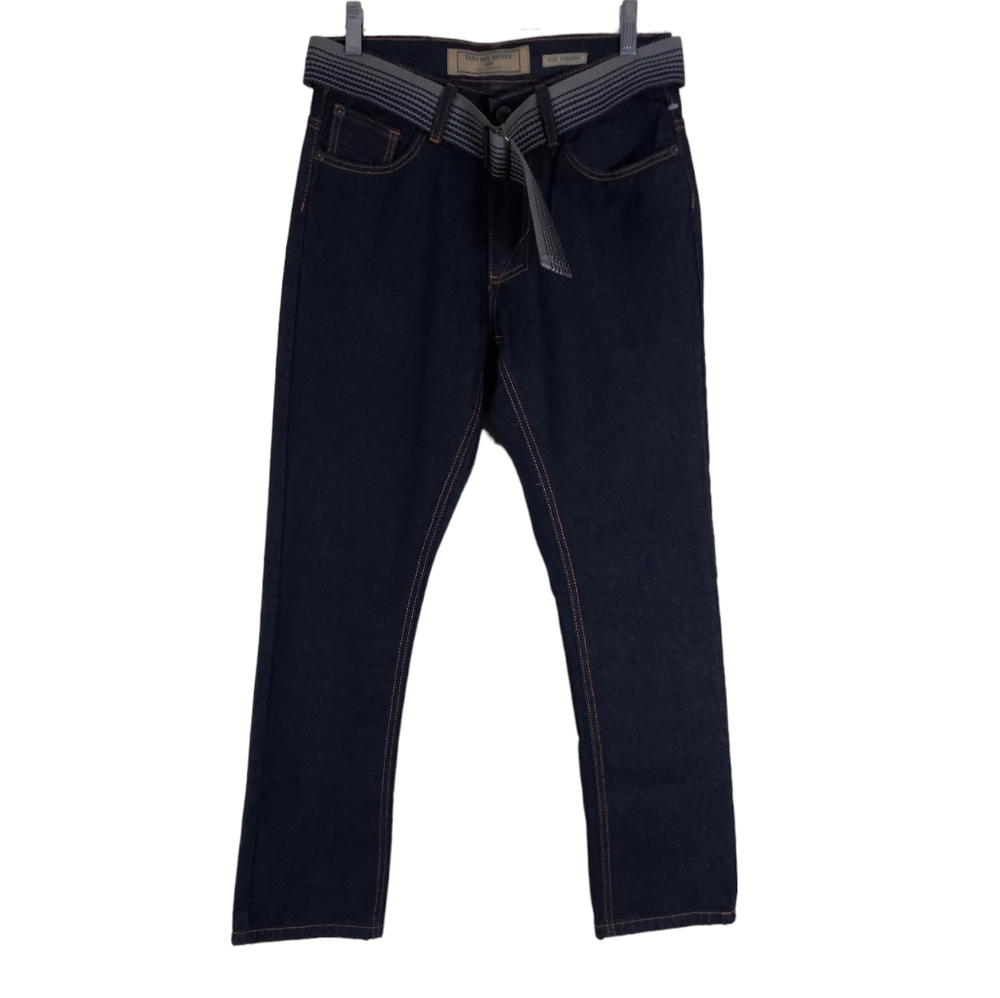 Vintage Genes 1891 Slim Straight Mens Dark Blue Denim Jeans W 28 ,L 30 NWOT